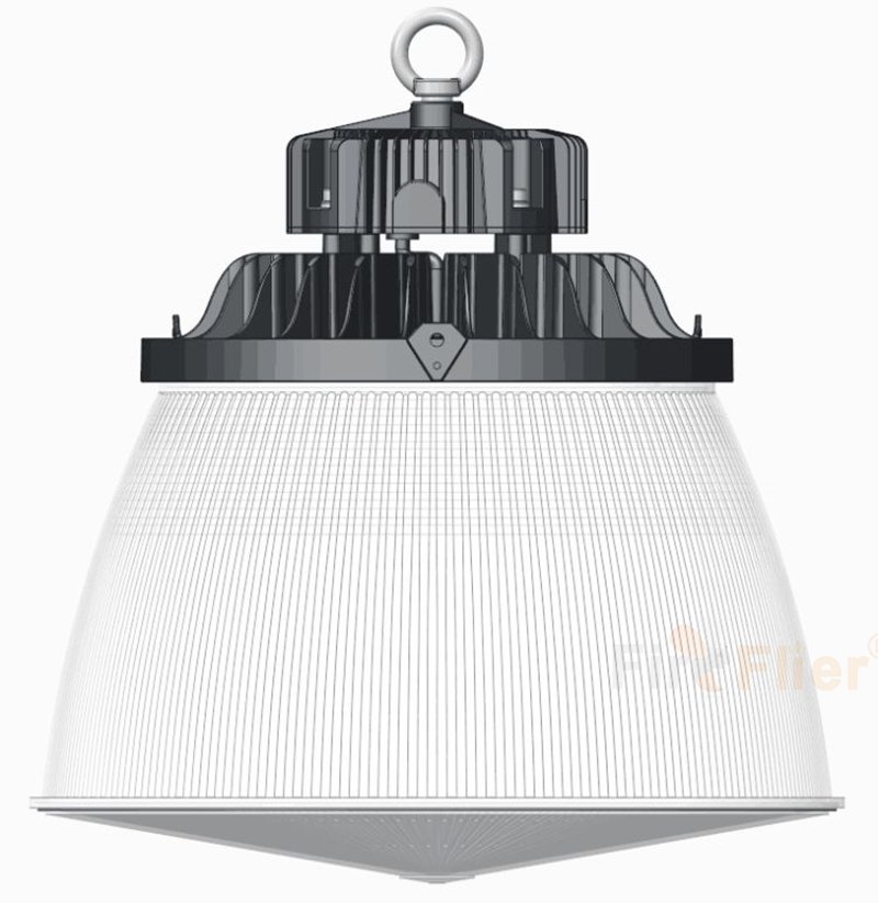 LED Warehouse light with PC lampshade