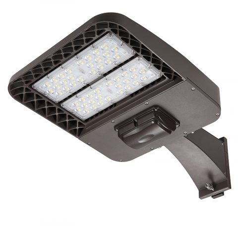 LED Parking lot light with square pole mount